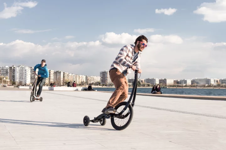 The Halfbike II hits the boardwalk