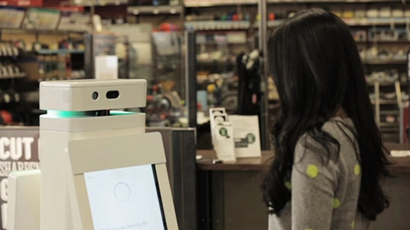 The OSHbot performs inventory control