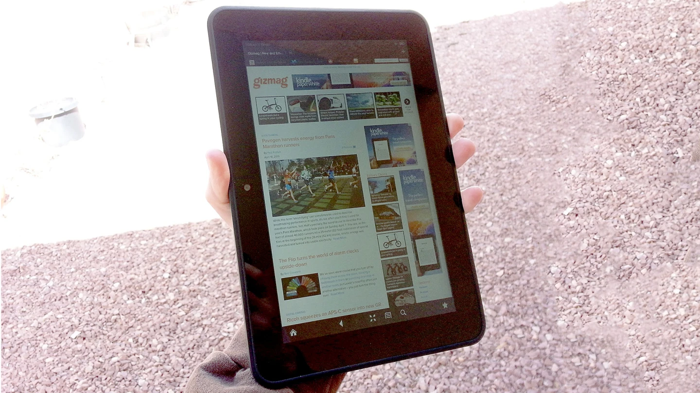 I was able to grip the Kindle Fire HD 8.9" with one hand