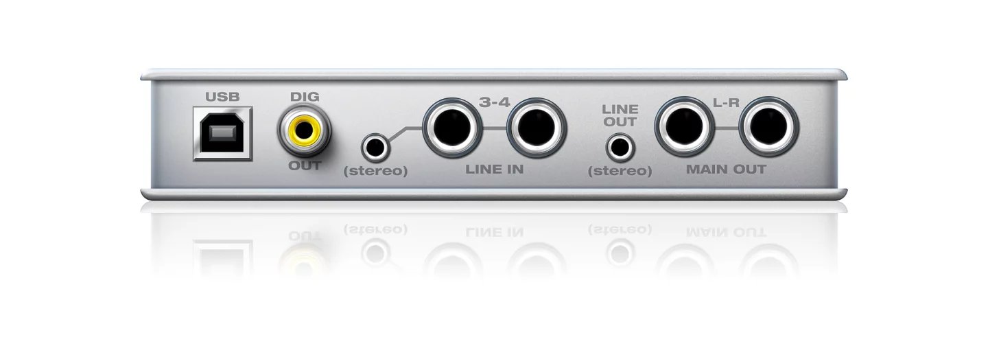 It can record up to four inputs simultaneously from dedicated guitar and mic sockets at the front and a couple of line-in sockets to the rear