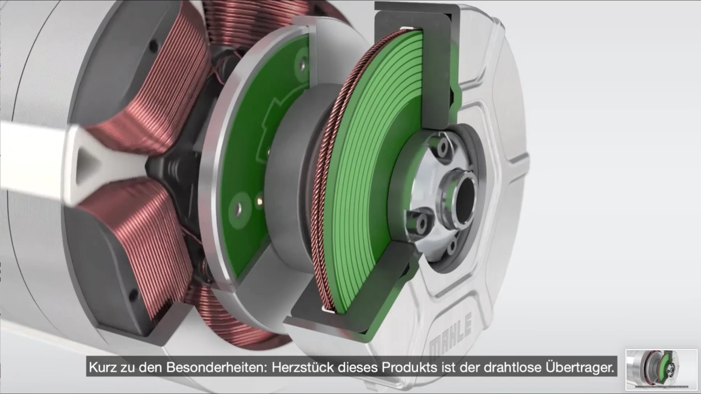 The ability to continuously tune the magnetism of the coils in the rotor has enabled Mahle to make this a super-efficient electric motor across all operating speeds, particularly excelling at high speeds