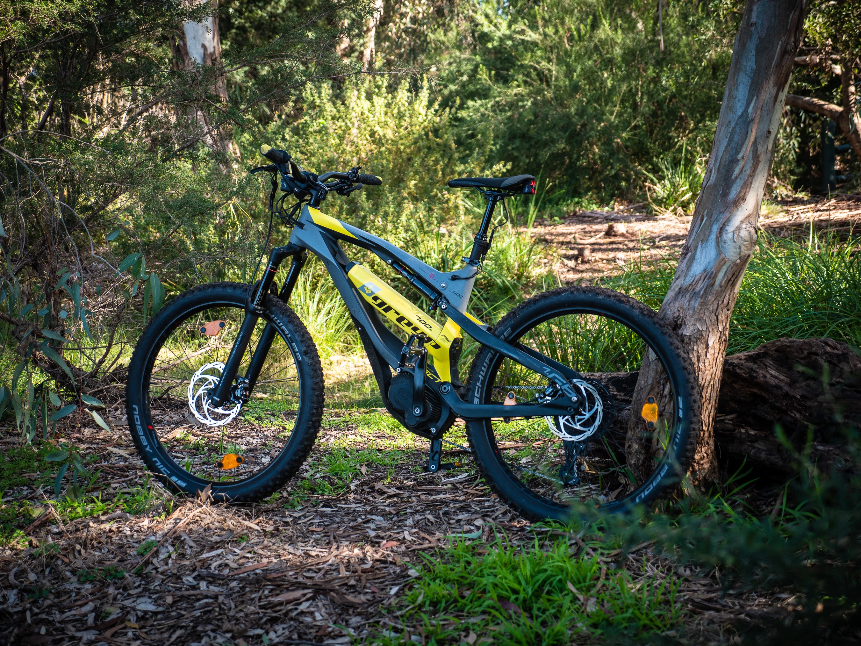 The Greyp 6.1 is an enduro-style off-road ebike with a ton of smarts built in