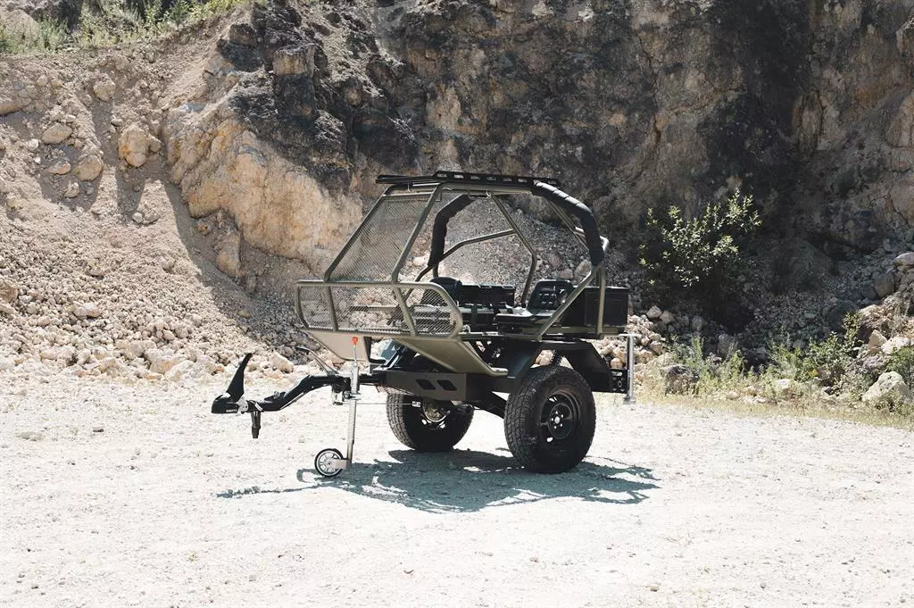 The Life Chariot can be towed by a variety of vehicles over many different types of terrain