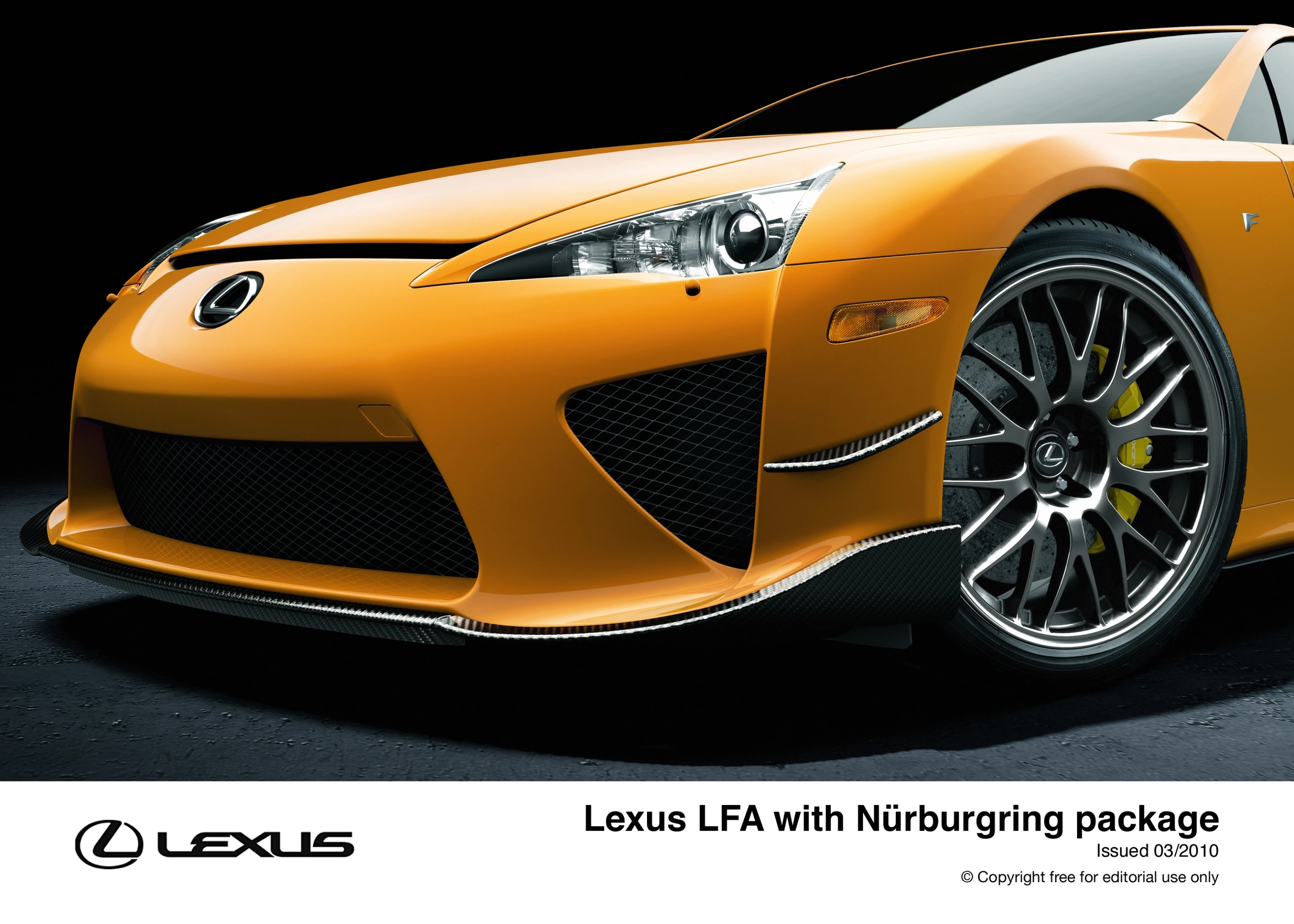 The Lexus LFA with a Nurburgring kit which adds a lot more than just good looks