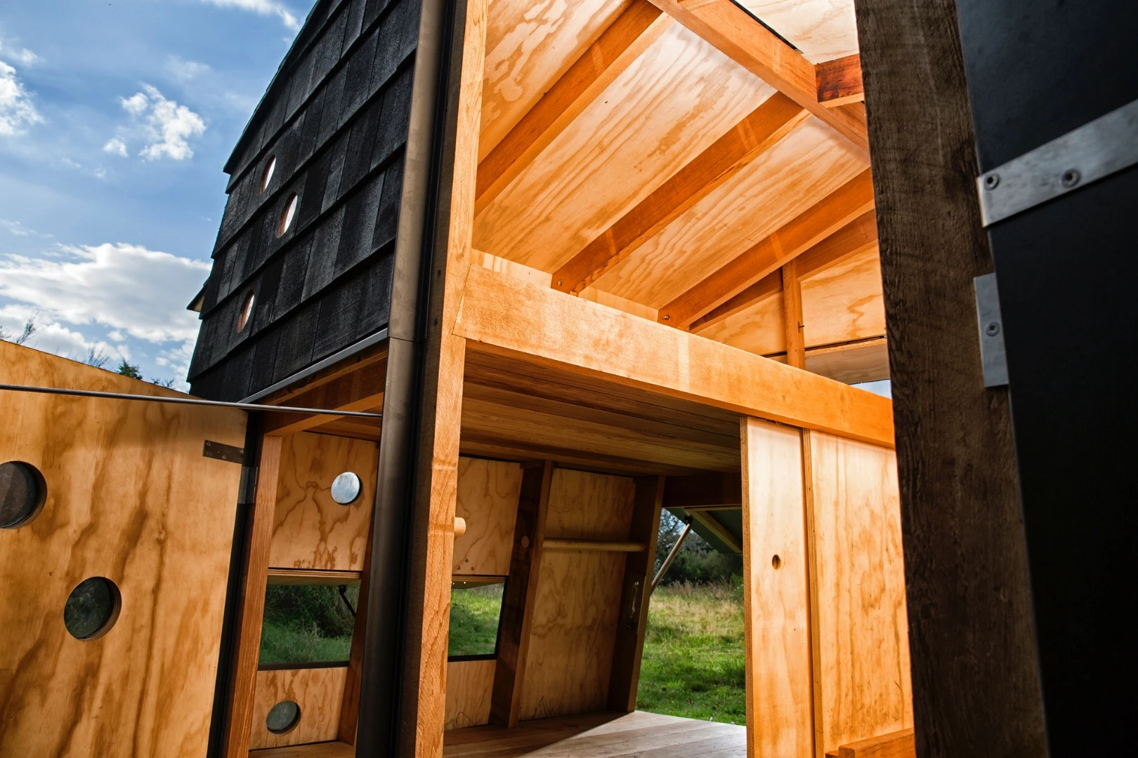 The shelters are located in Denmark’s South Fyn Archipelago