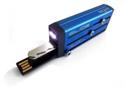 The Keyport with USB flash drive and LED torch inserts