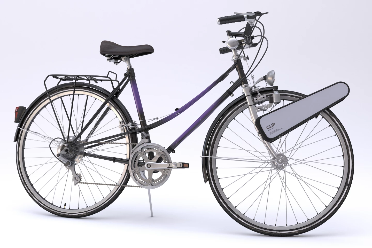 Clip is compatible with 26 to 28-inch front wheels