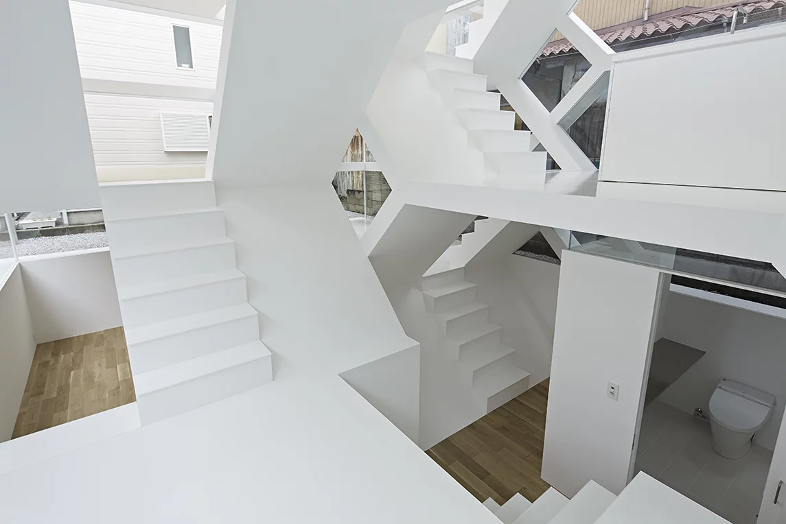 The several staircases (Photo: Koichi Torimura)