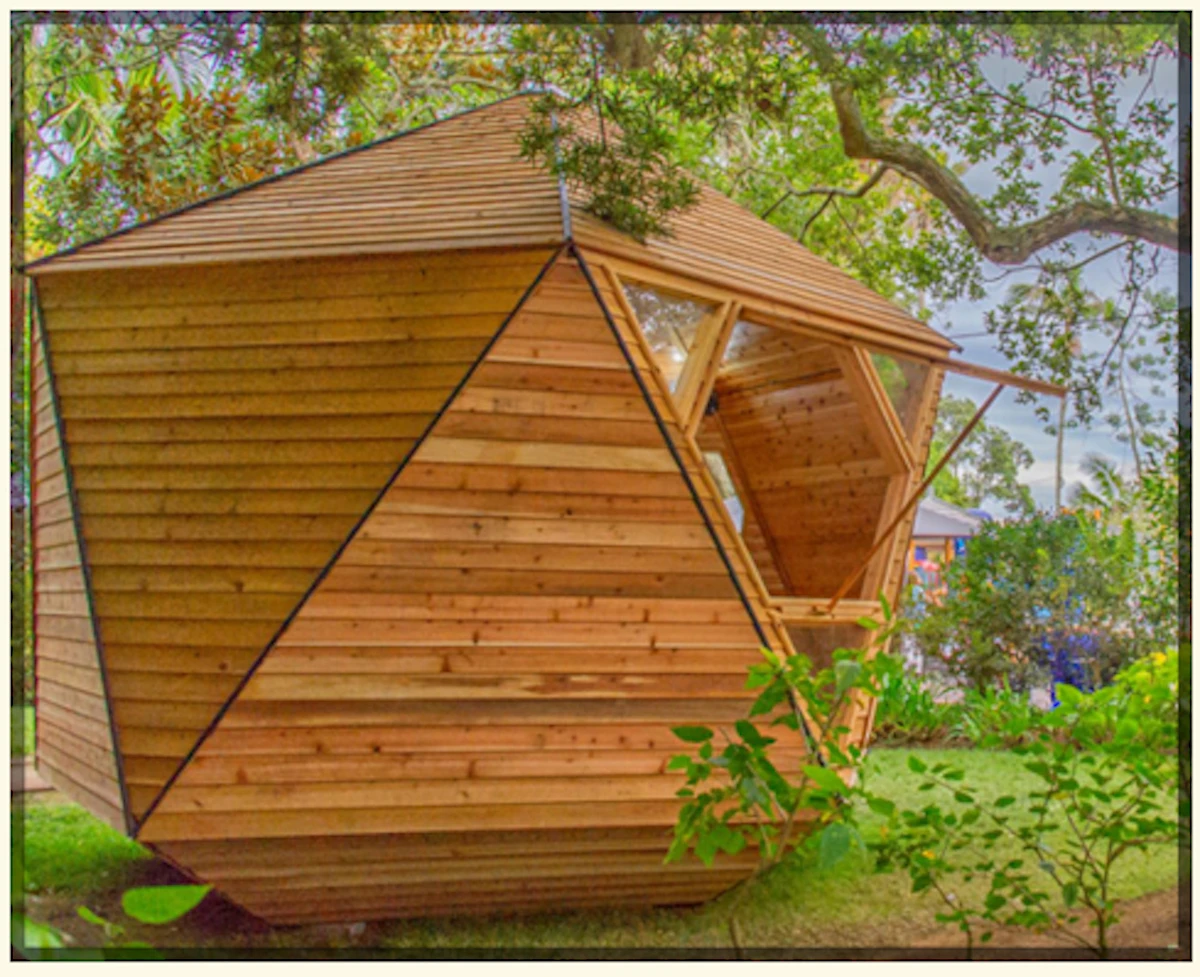 Access to the EcoPods is gained by a small hatch-like doorway