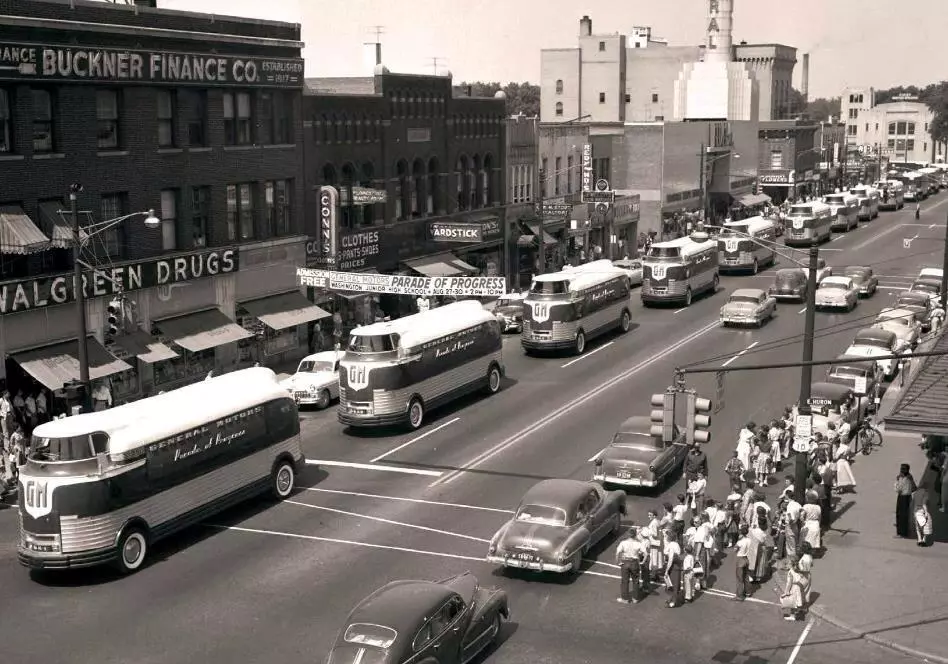 Twelve General Motors Futurliners were built for the travelling Motorama exhibit which visited small town America in the fifties - that's all of them.