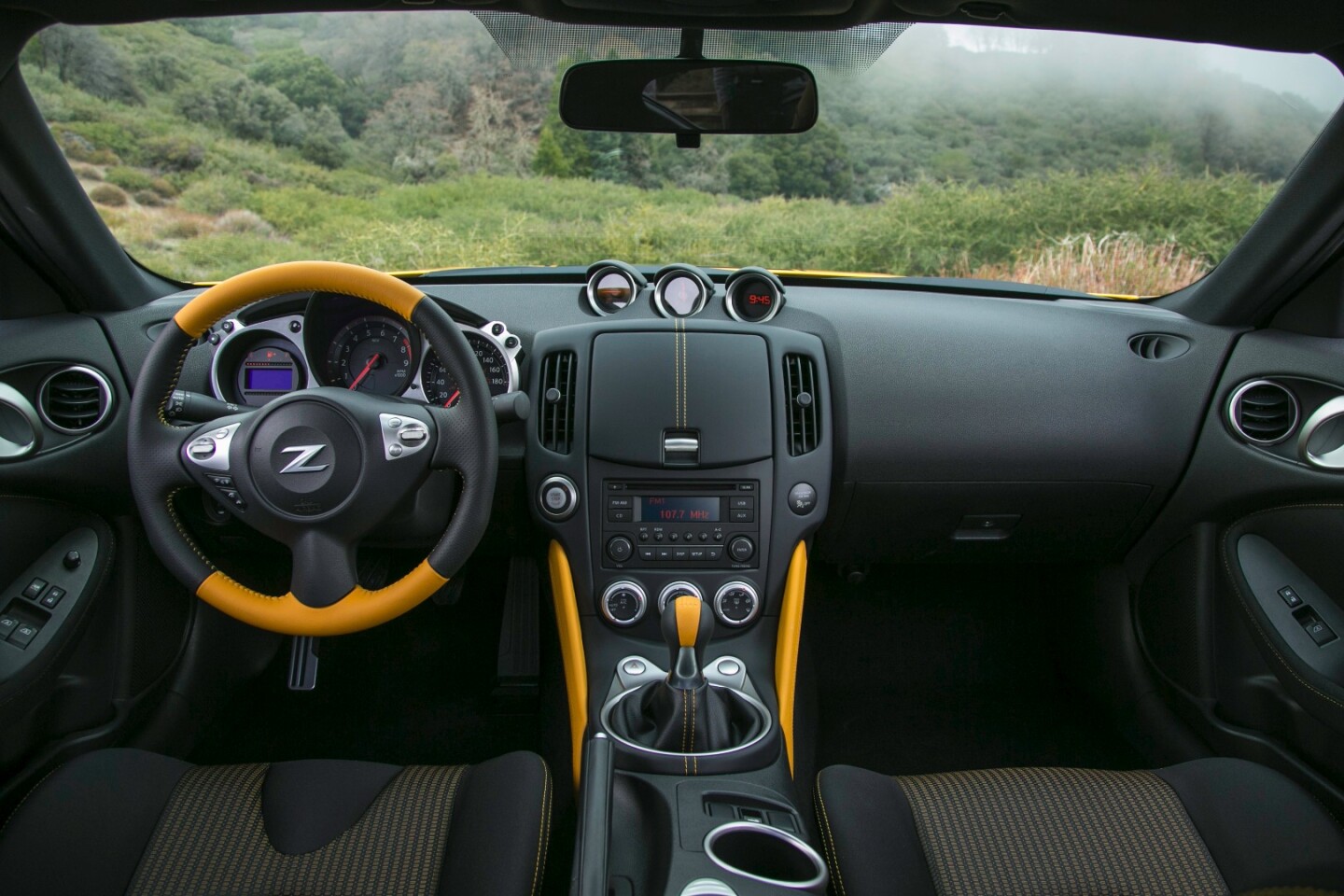 The yellow accents add some serious flair to the interior