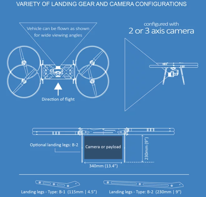 The Hoverbike drone is designed to be able to carry a Go-Pro camera