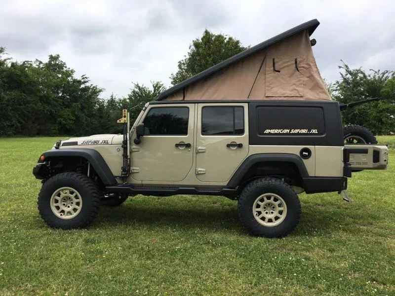 Based on the French JK Gazell, the new American Safari JXL turns the JK Wrangler into a full-blown camper
