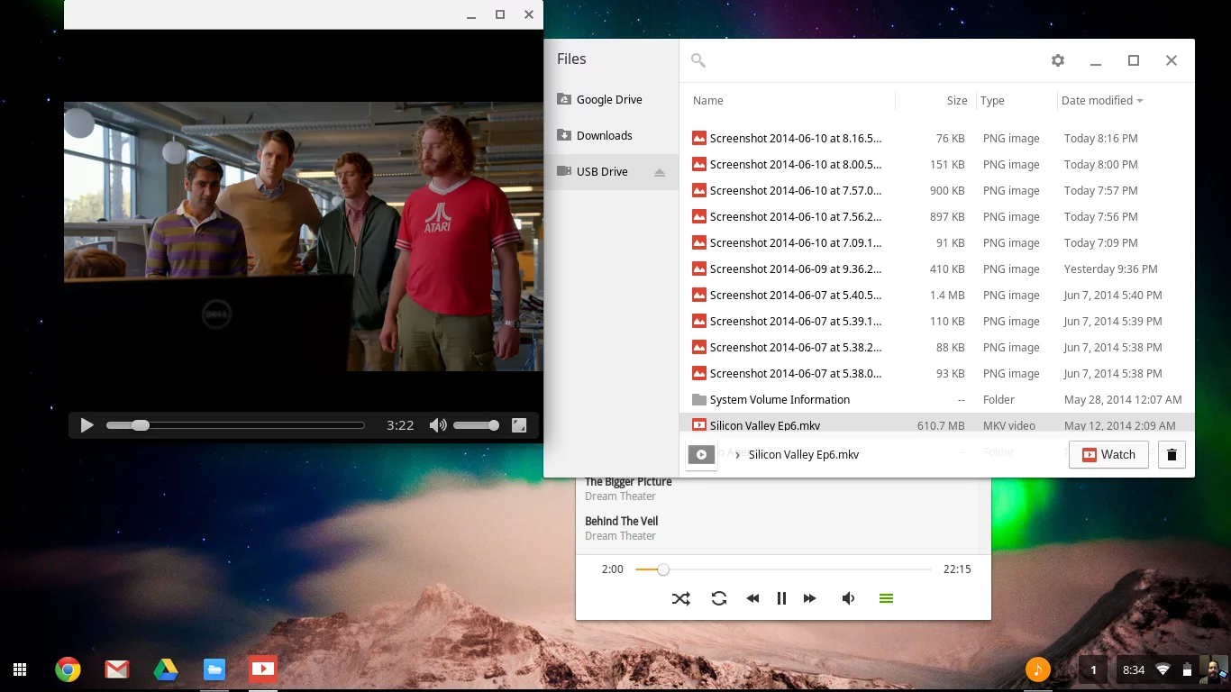 Playing local media files on Chromebook
