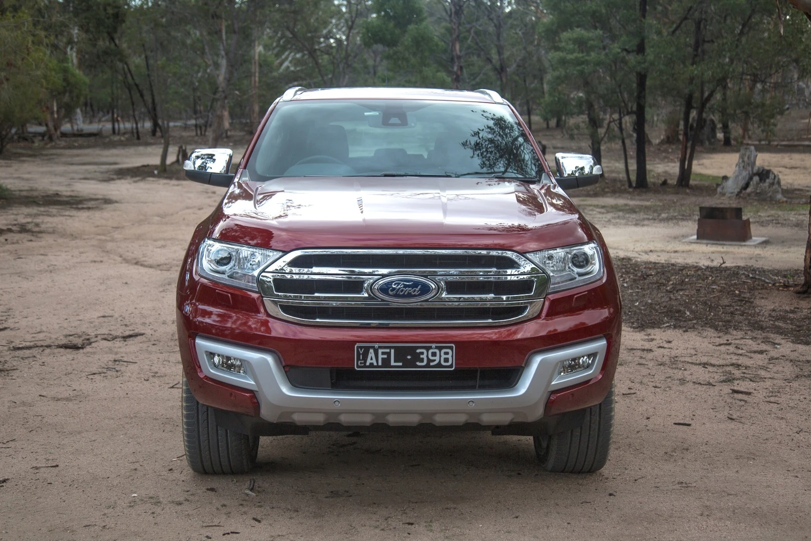 The Ford Everest in "Sunset" finish