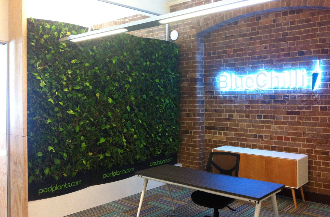 PodPlants Modular, plug and play vertical gardens for indoor spaces