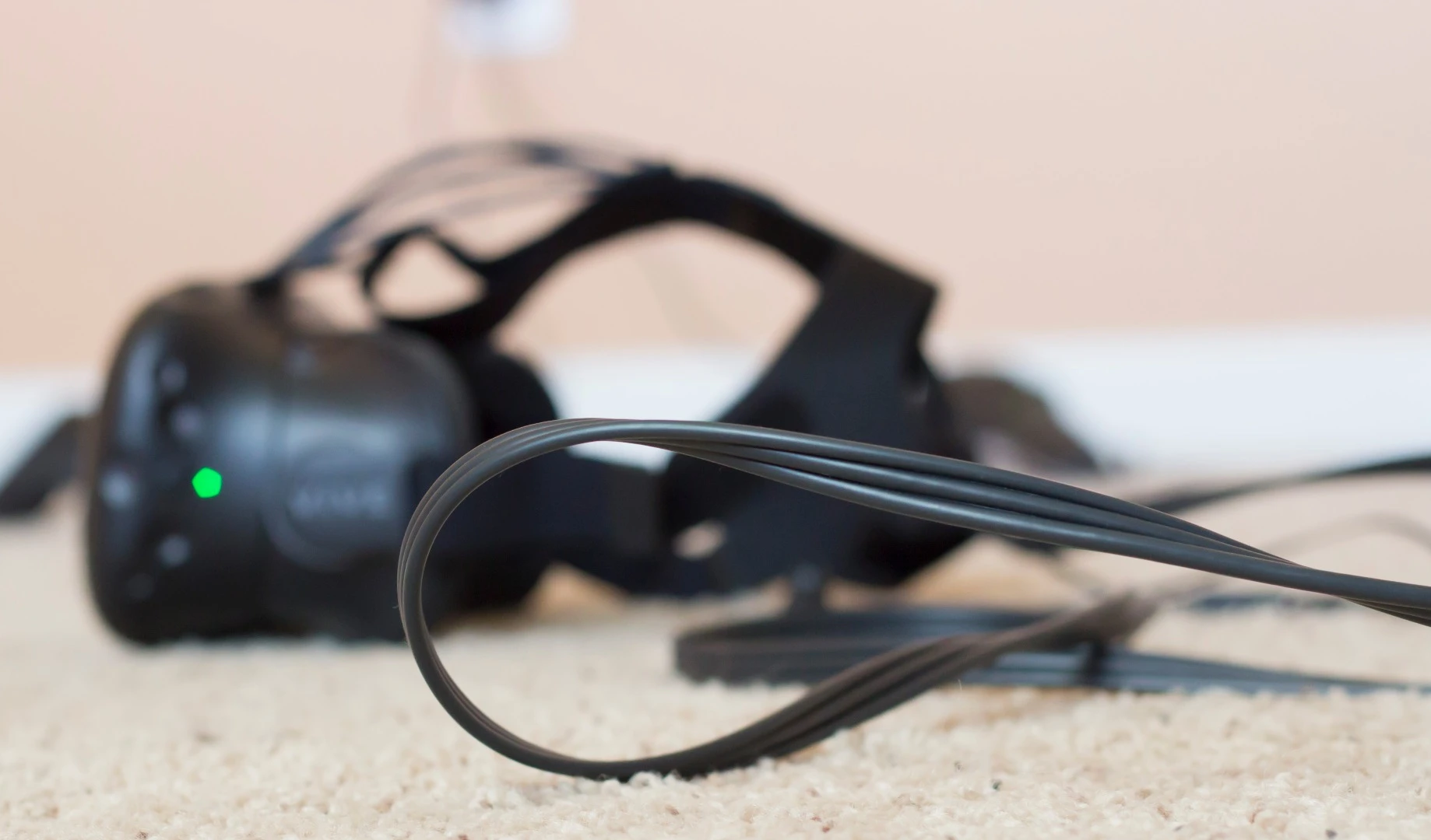 Stretching out your cable when you aren't using it (unlike we were doing here) can help avoid kinks