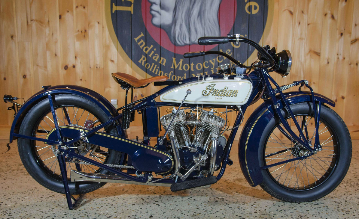 This 1927 Indian 74ci Big Chief sold for $41,400 at Bonhams Las Vegas 2018 auction.