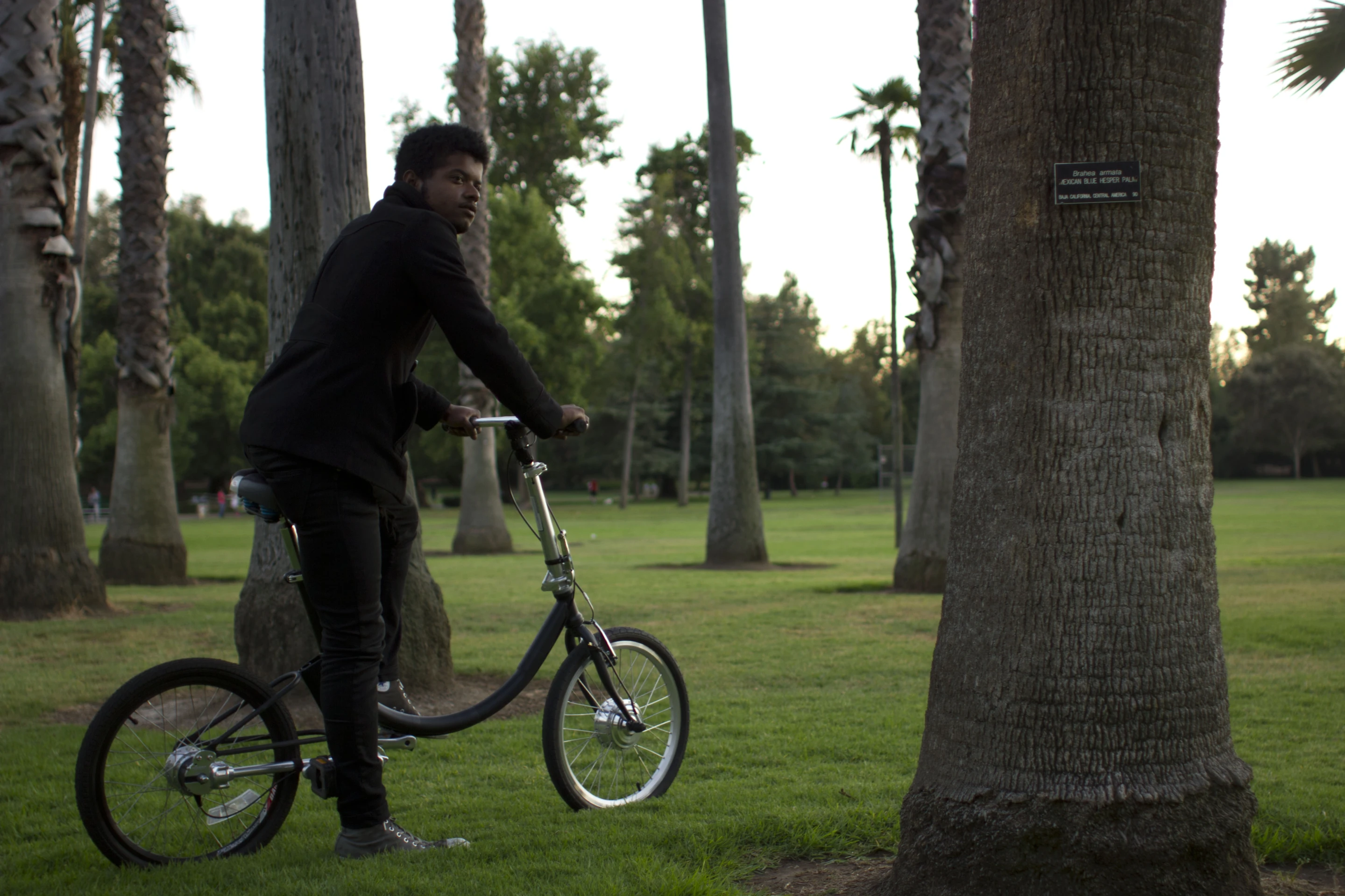 The folding e-bike prototype undergoes rider testing