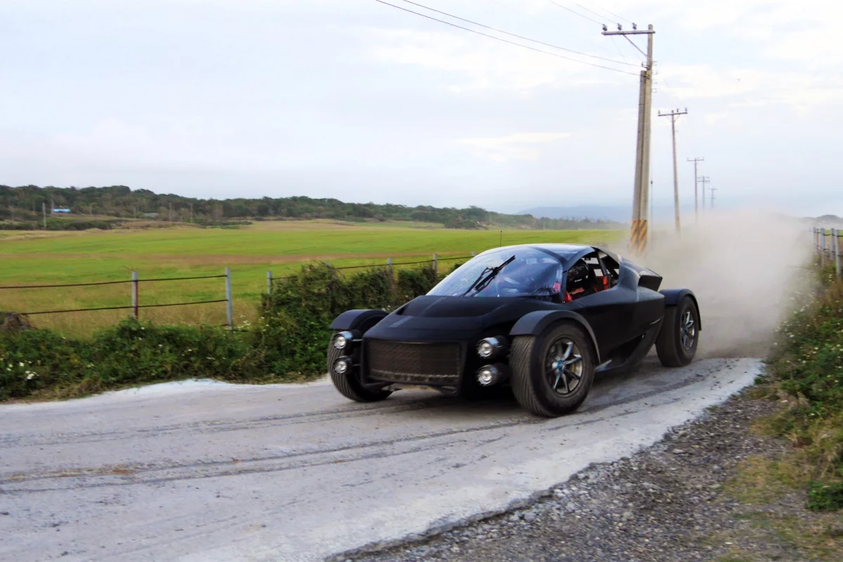Xing's Miss R rally-inspired supercar gets its new bodywork dusty in latest off-road tests