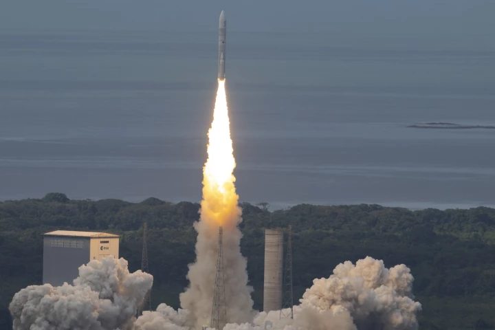 Ariane 6 lifting off