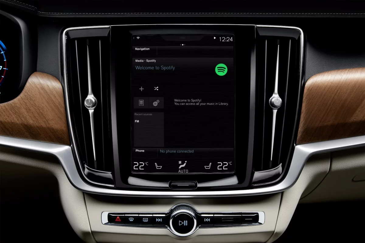 Volvo drivers will be able to access their Spotify playlists, artists and albums via the Sensus in-car interface