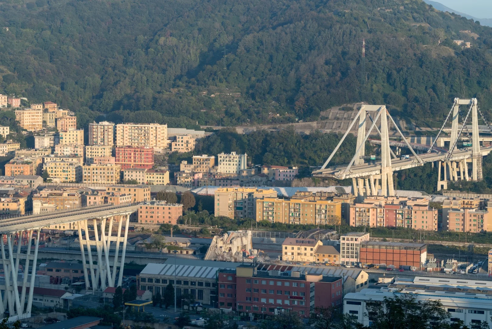 Satellite radar imaging was able to detect signs of warping that preceded the collapse of the Morandi Bridge on August 14, 2018