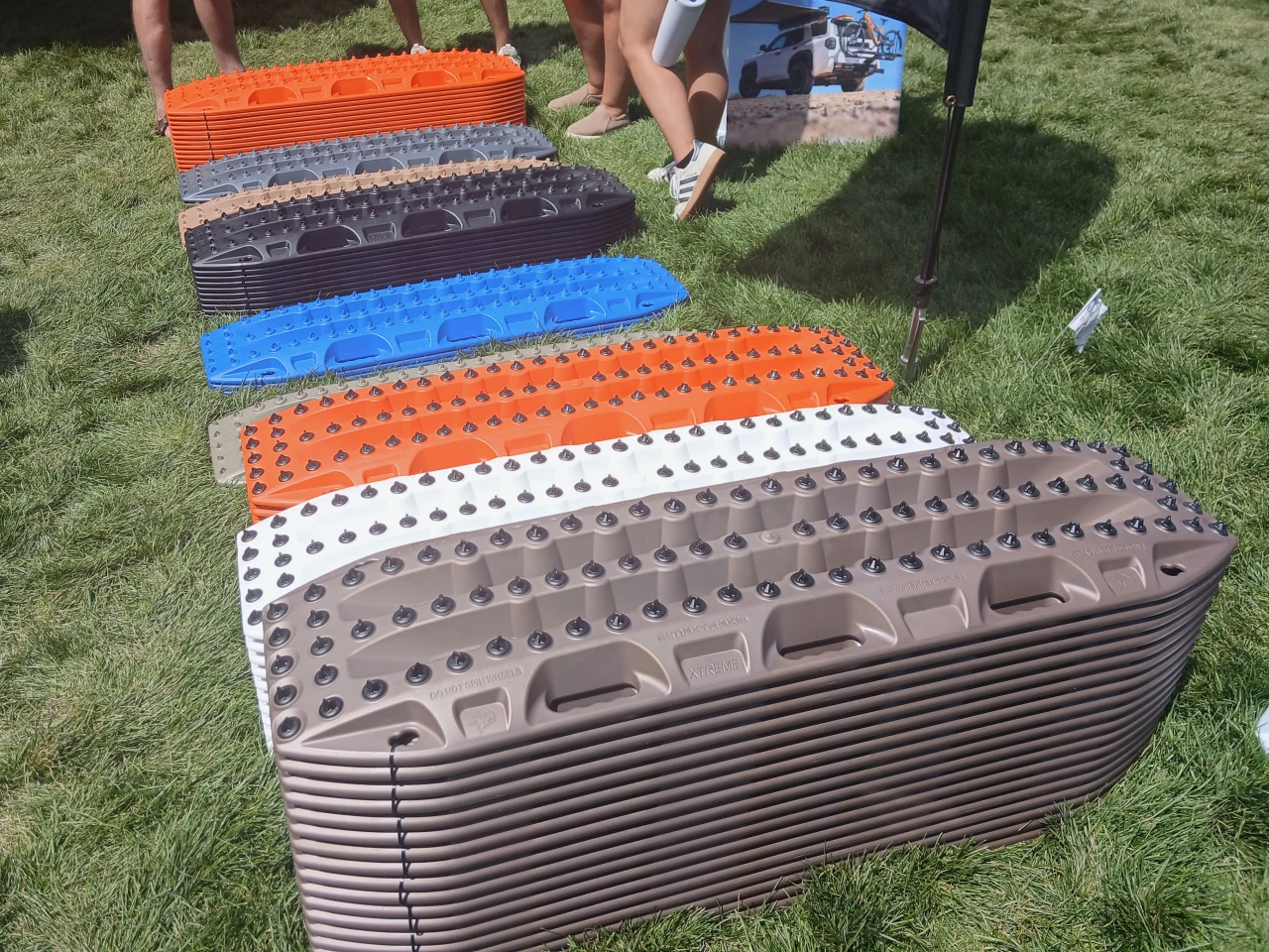 Just across the way from Rock Tamers, MaxTrax showed its industry-standard traction boards in all different colors