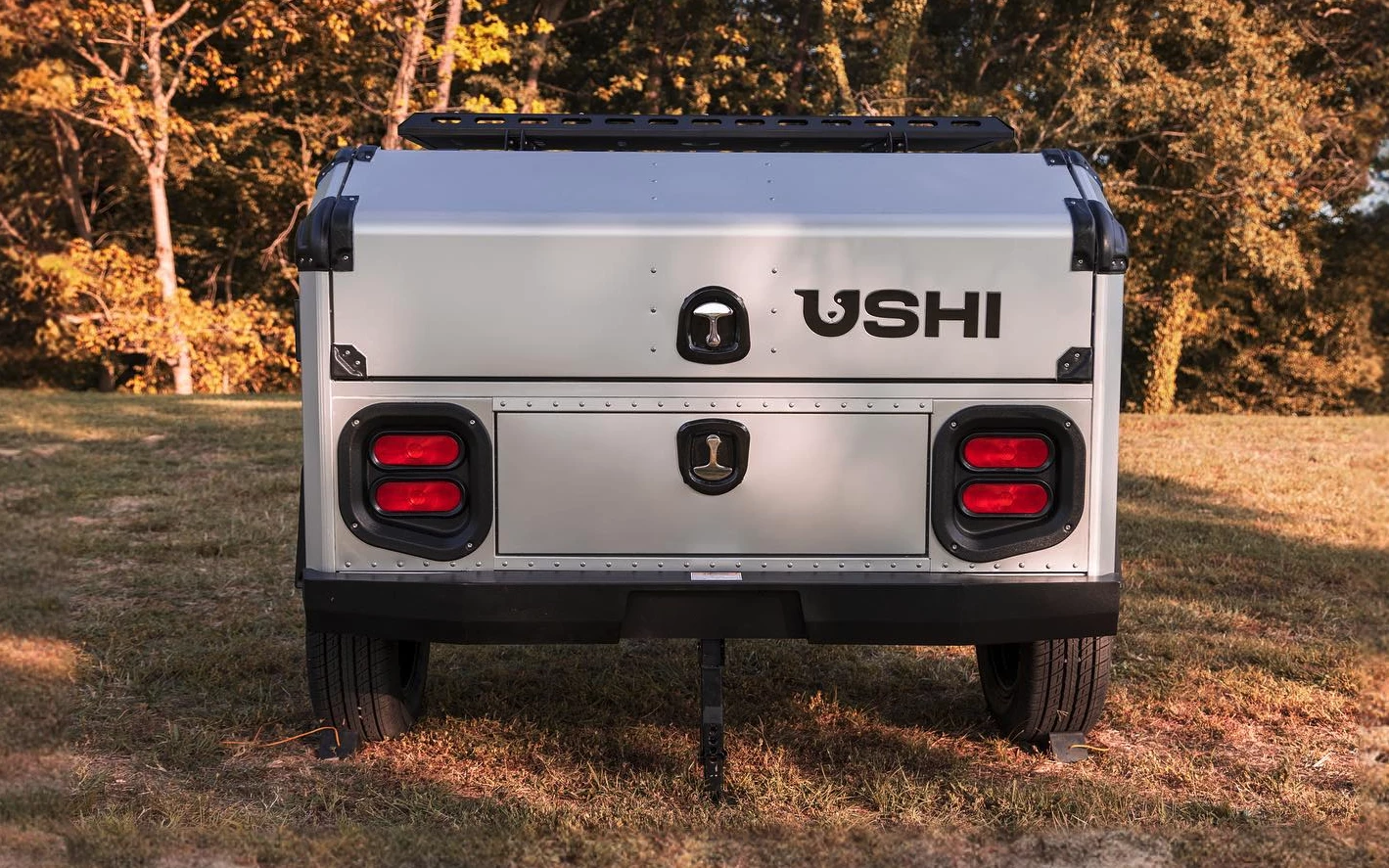 The Ushi trailer includes working taillights