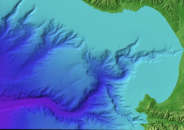 Map of Monterey Canyon off of California's central coast