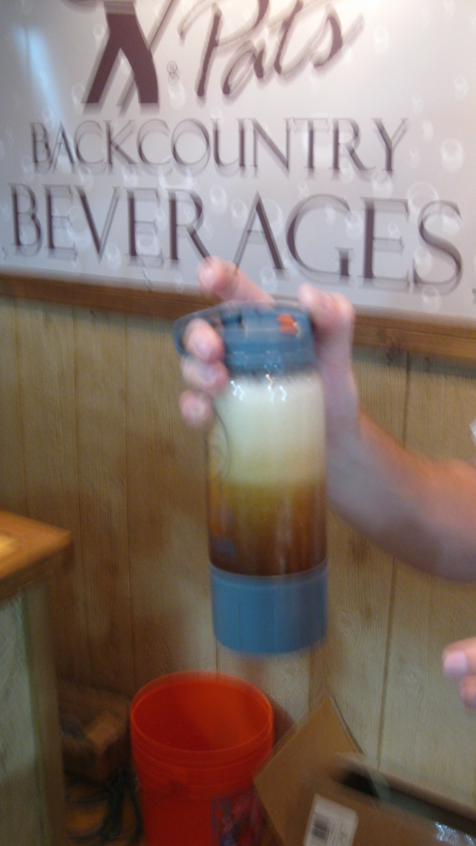 Shaking the carbonation ...