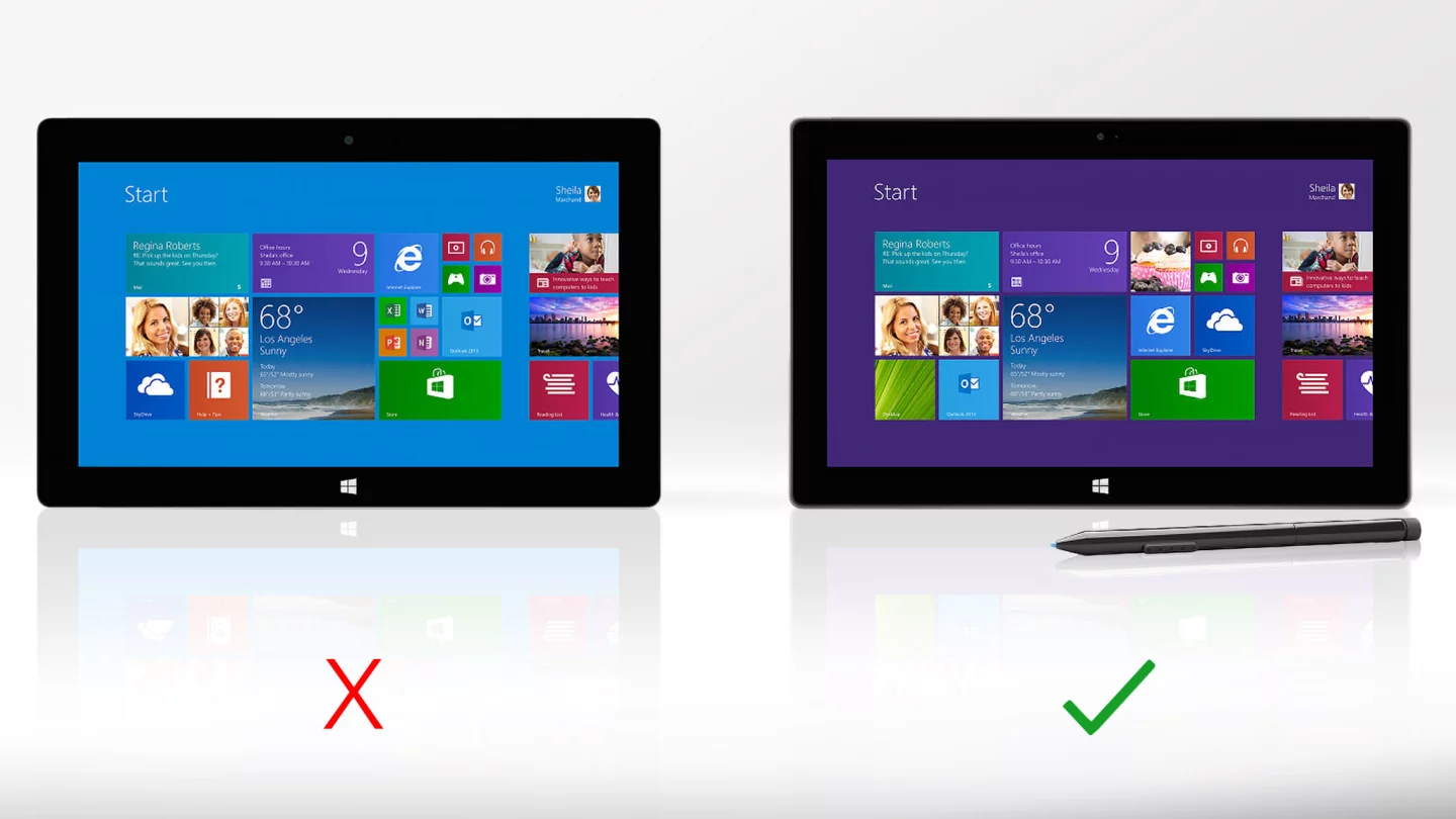 Only the Pro model runs Windows desktop apps