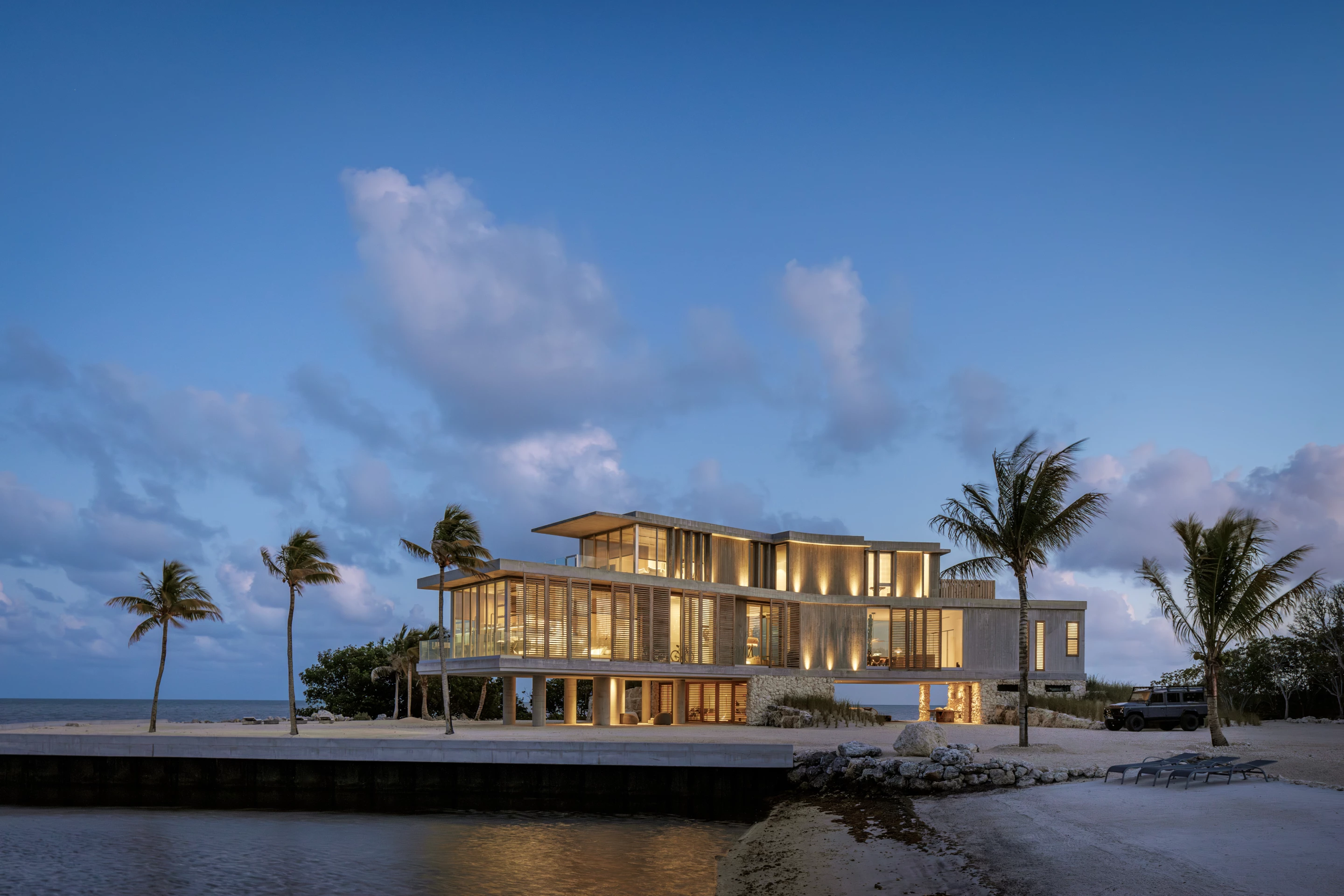 Van der Vlugt Residence, by STRANG Design, is located in Florida and is a beautiful residence on a relatively unspoiled stretch of coastline