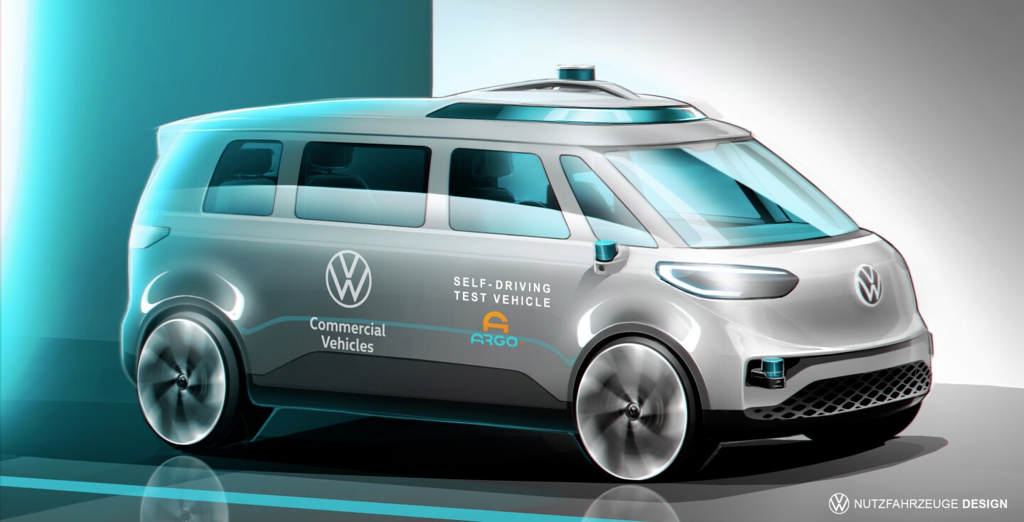 Argo AI-equipped Volkswagen ID. Buzz prototypes will be testing on German roads
