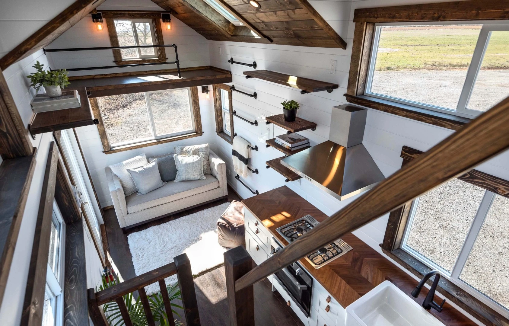 Both options boast an array of windows, creating a light-filled ambience throughout, while also providing good airflow