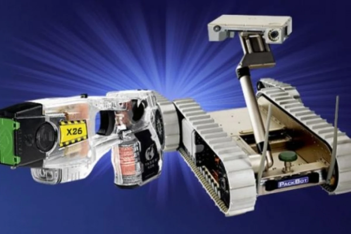 TASER and iRobot are collaborating on a TASER-shooting robot
