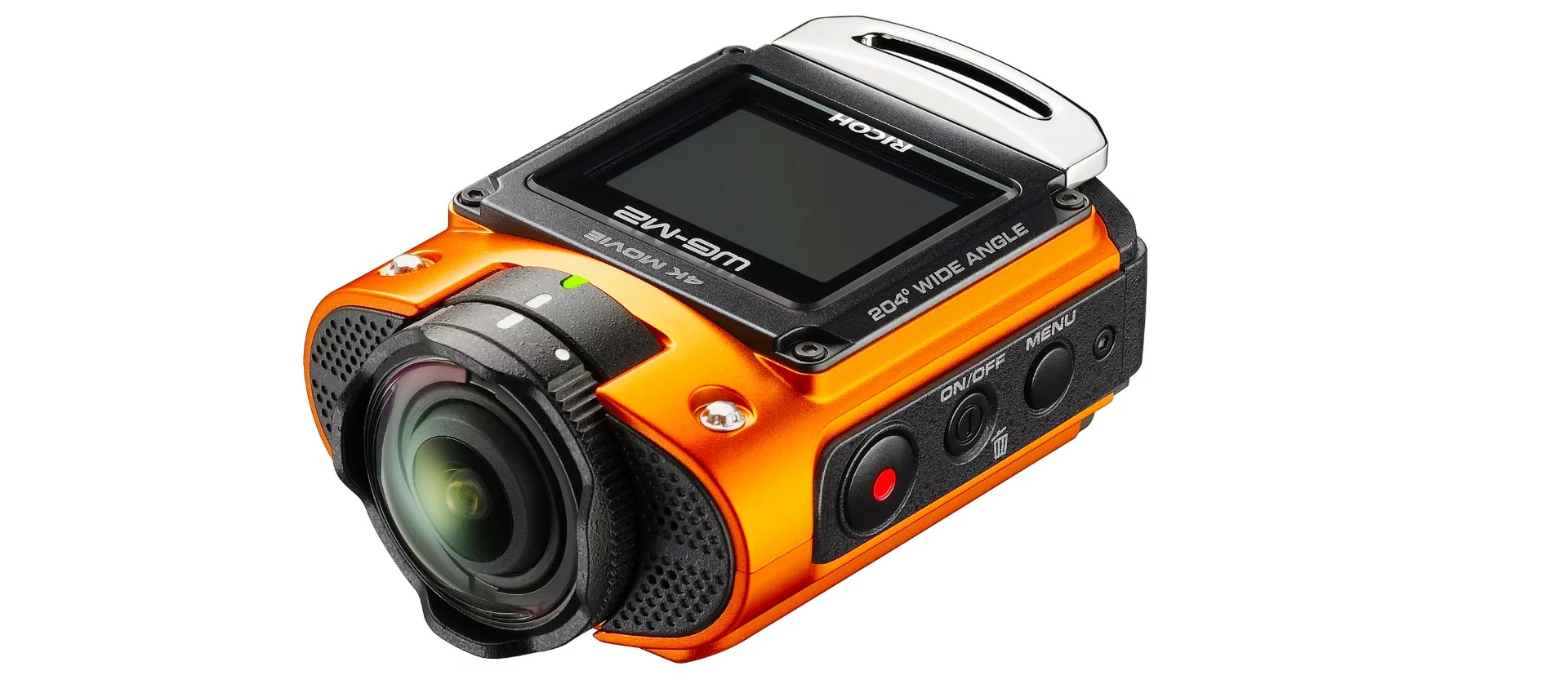 The Ricoh WG-M2 is a 4K-shooting action camera with an ultra-wide lens