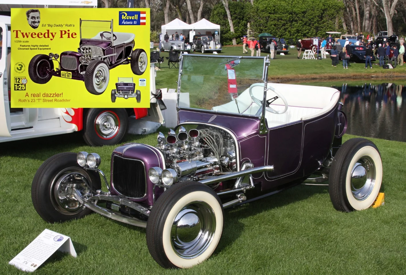 "Big Daddy" Ed Roth and the T-bucket "Tweedy Pie" are two of the foundation icons of the hot rod movement, with the Revell 1/25th scale plastic car kit apparently selling in numbers over 11 million during its extensive lifetime. With a recognition factor like that and 11 million devoted enthusiasts, what would you expect it to sell for at auction? Well it went to auction three times, selling in 2007 for $335,500, then again in 2010 where it received a high bid of $200,000 but didn't make reserve, and then again in 2011 where it sold for $176,000. Those numbers belie the true influence of the car, and it now resides in the Galpin Big Daddy Roth Collection.