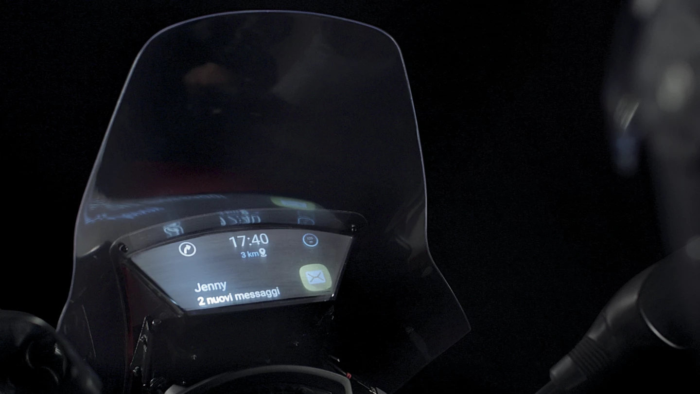 The Samsung Smart Windshield concept can display notifications such as calls, messages and email, but could also host more practical information from apps like maps and GPS