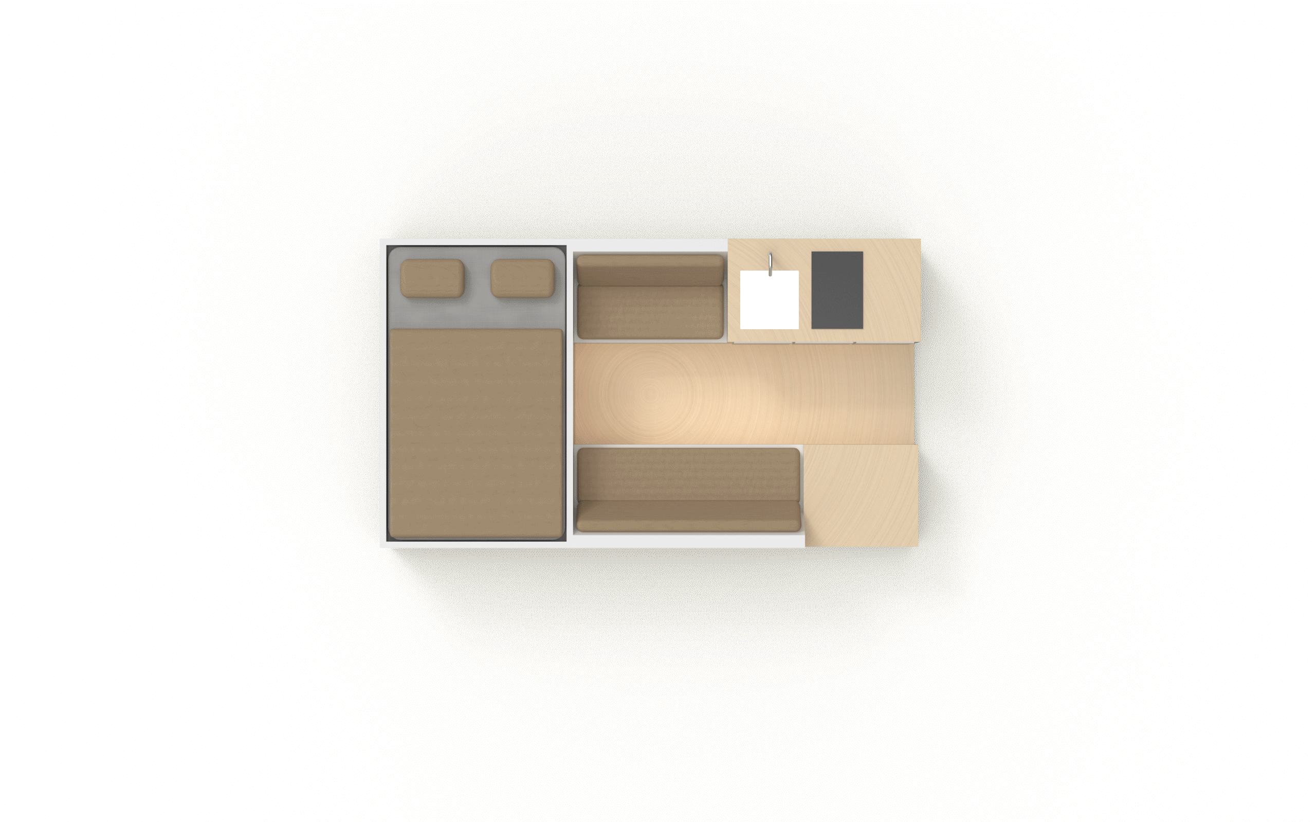 Grounded's modular layout will allow for a wide variety of layouts