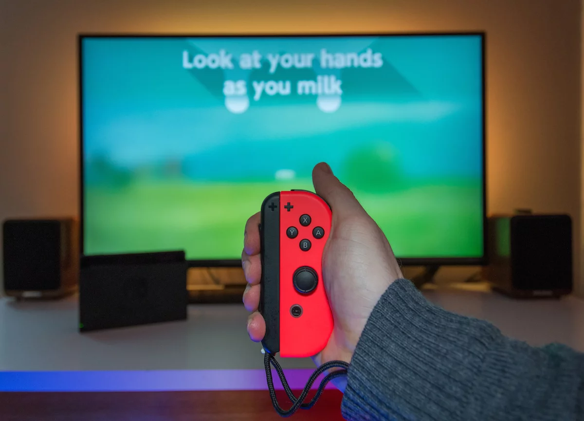 The motion controls in a game like 1-2-Switch feel much better than the Wii remotes of old