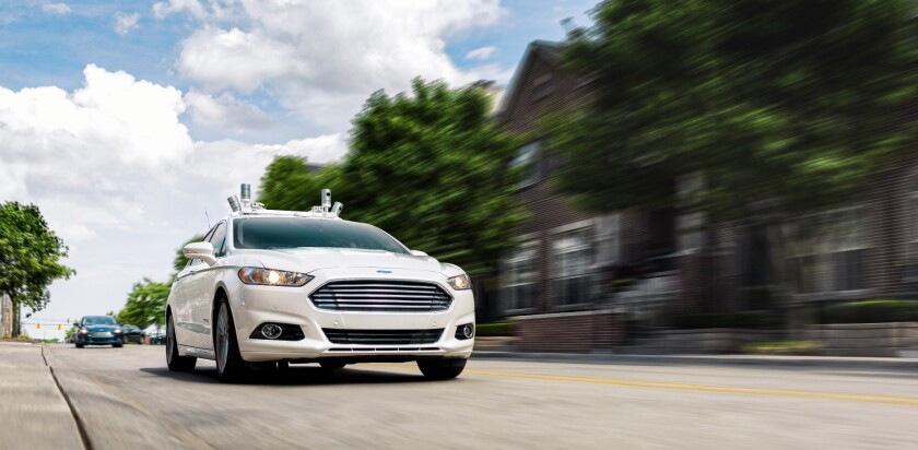The Ford self-driving car will be a ride-sharing vehicle