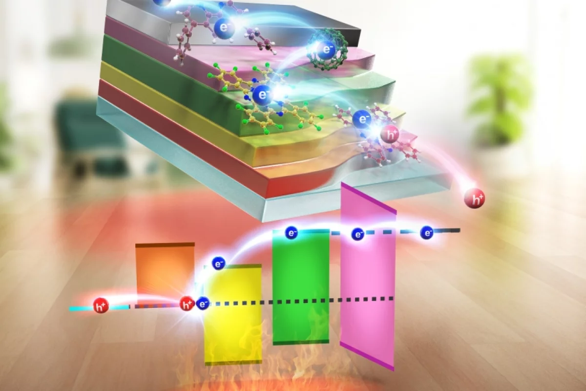 A diagram illustrating the new thermoelectric generator