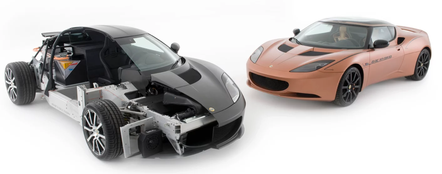 Labeled a "technology demonstrator," the 414E delivers two and a half times the torque of the supercharged Evora S