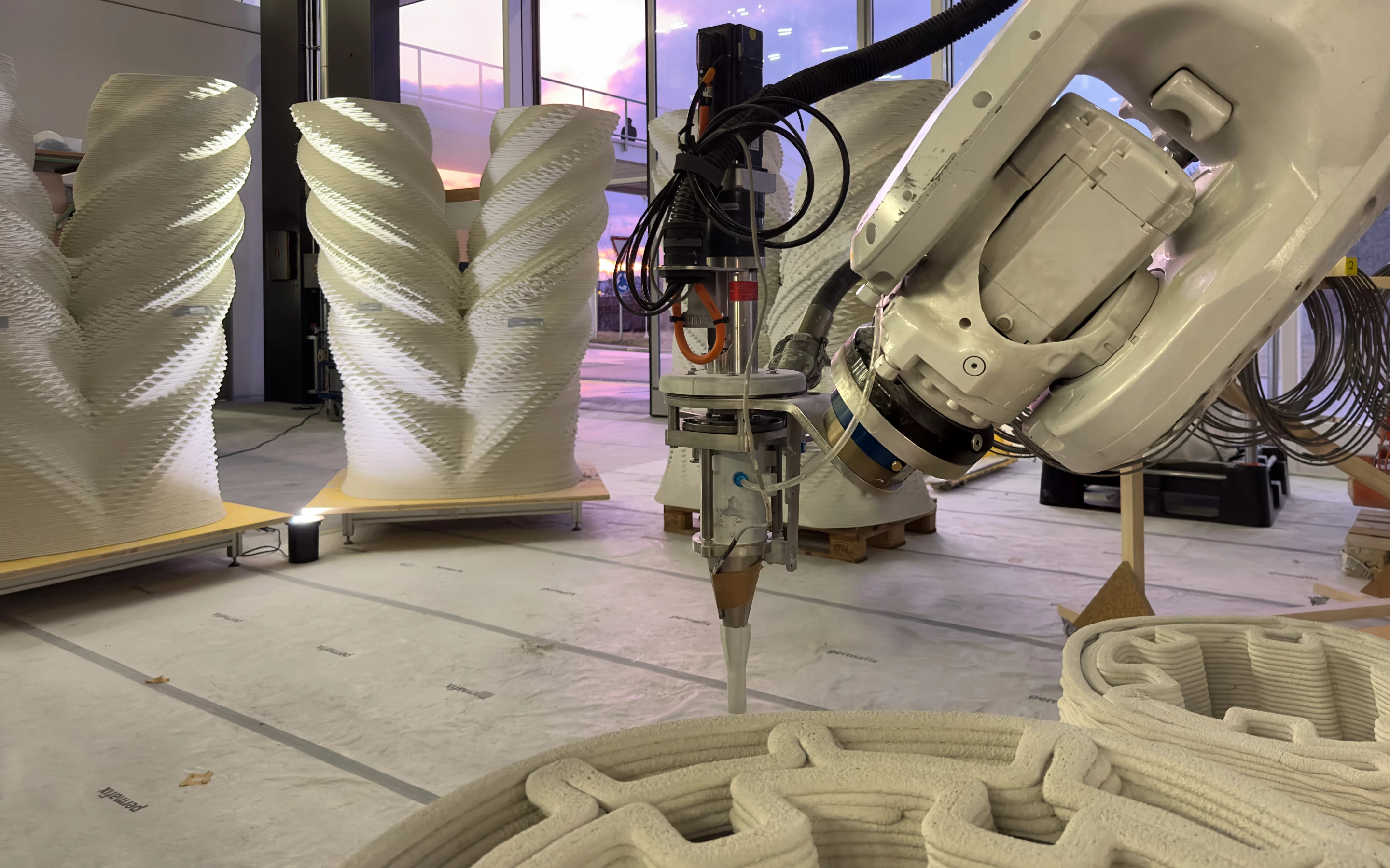 The White Tower's individual pieces don't require any formwork or reinforcement
