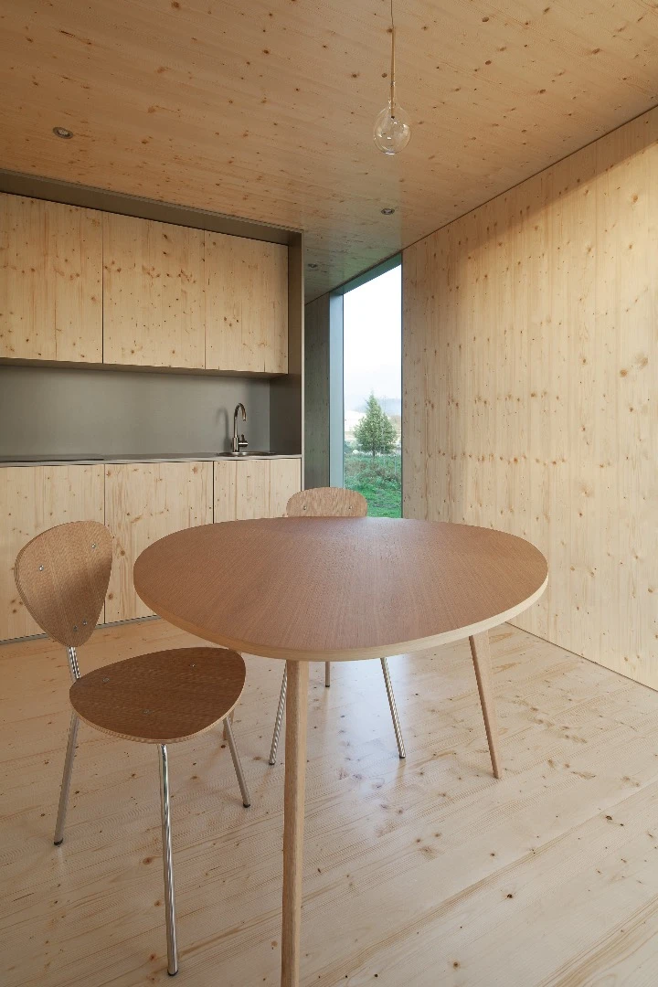 The dining area