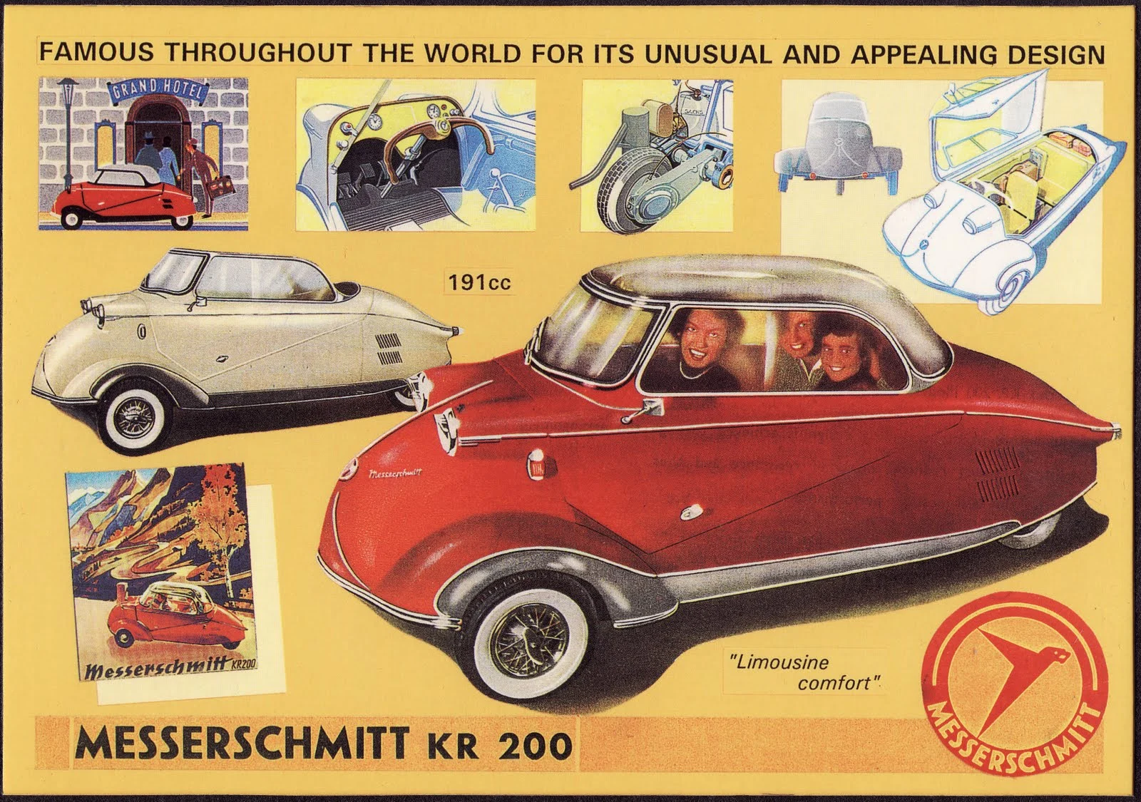 An ad for the original Messershmitt KR200