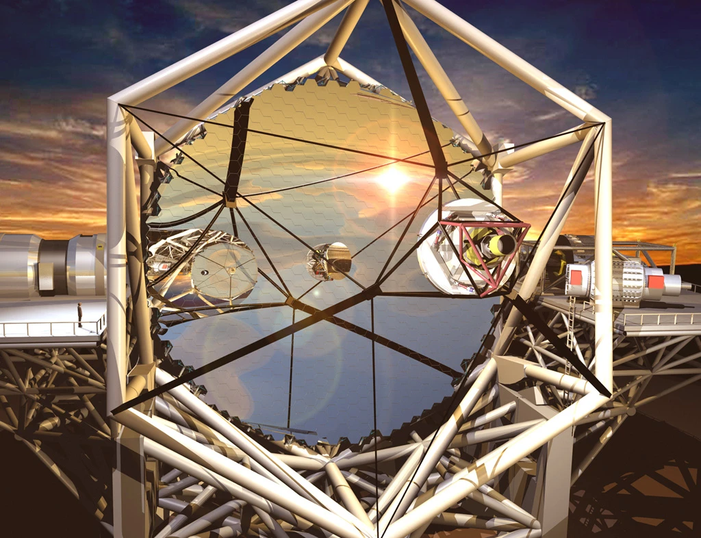 An artist's interpretation of the TMT (Image: Courtesy TMT Observatory Corporation)