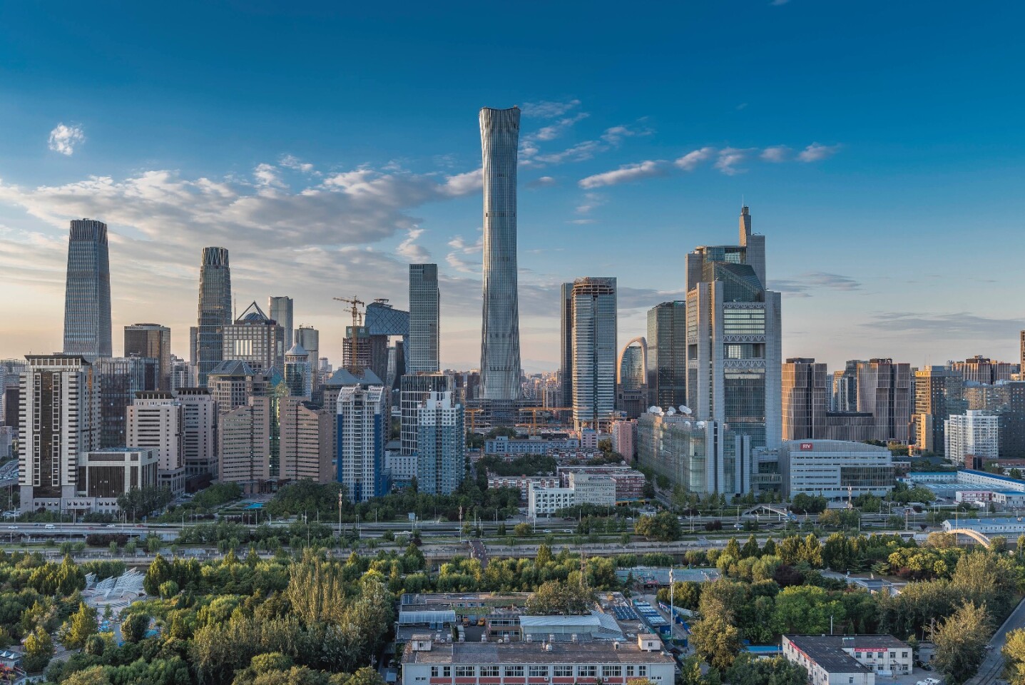 The Citic Tower, by Kohn Pedersen Fox, rises to a height of 528 m (1,731 ft) and is located in Beijing, China. It's the tallest skyscraper completed in 2018