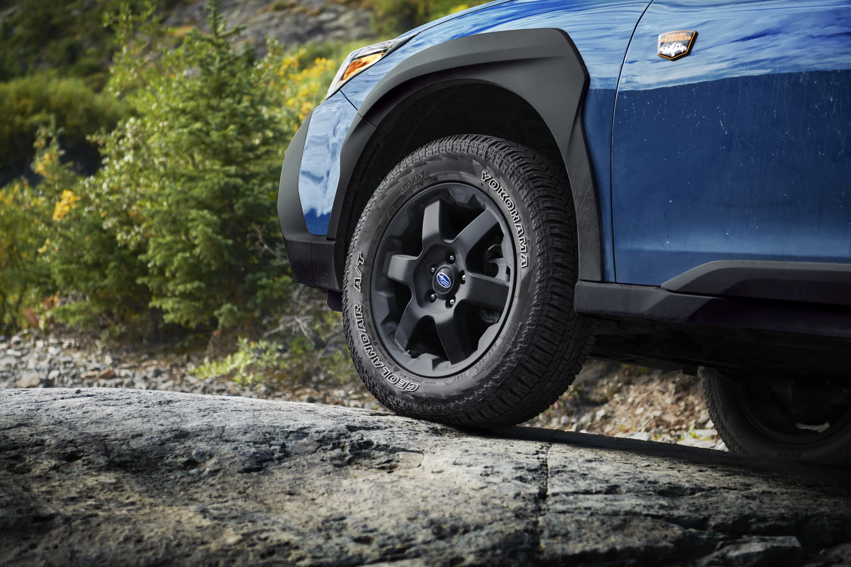 The Outback Wilderness comes equipped with Yokohama Geolandar all-terrain tires
